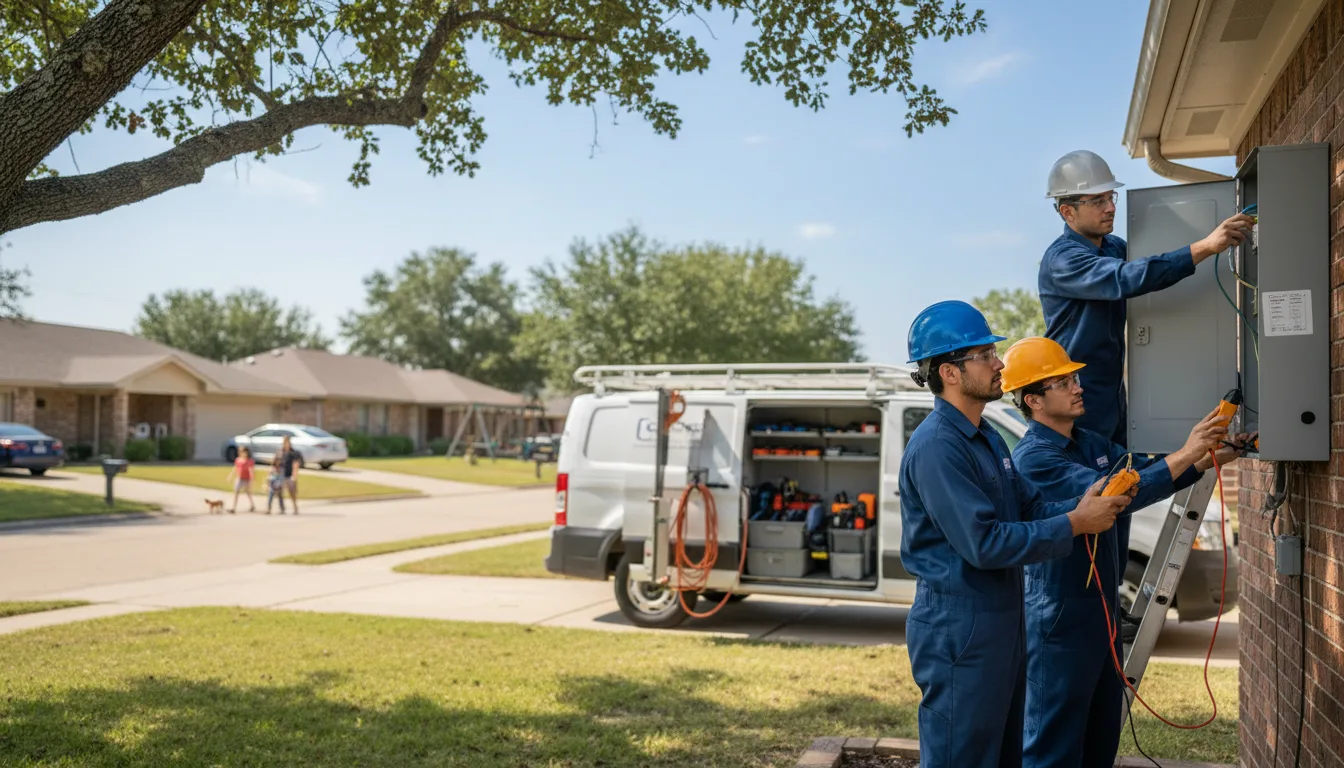 Certified electrician providing emergency electrical services in Roland, AR